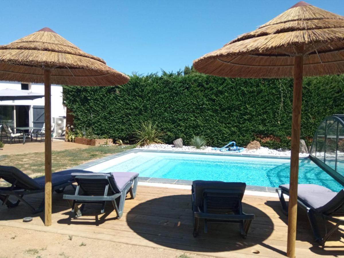 Mas Des Vignes Piscine Chauffee Bed and Breakfast Le Champ-Saint-Pere Buitenkant foto