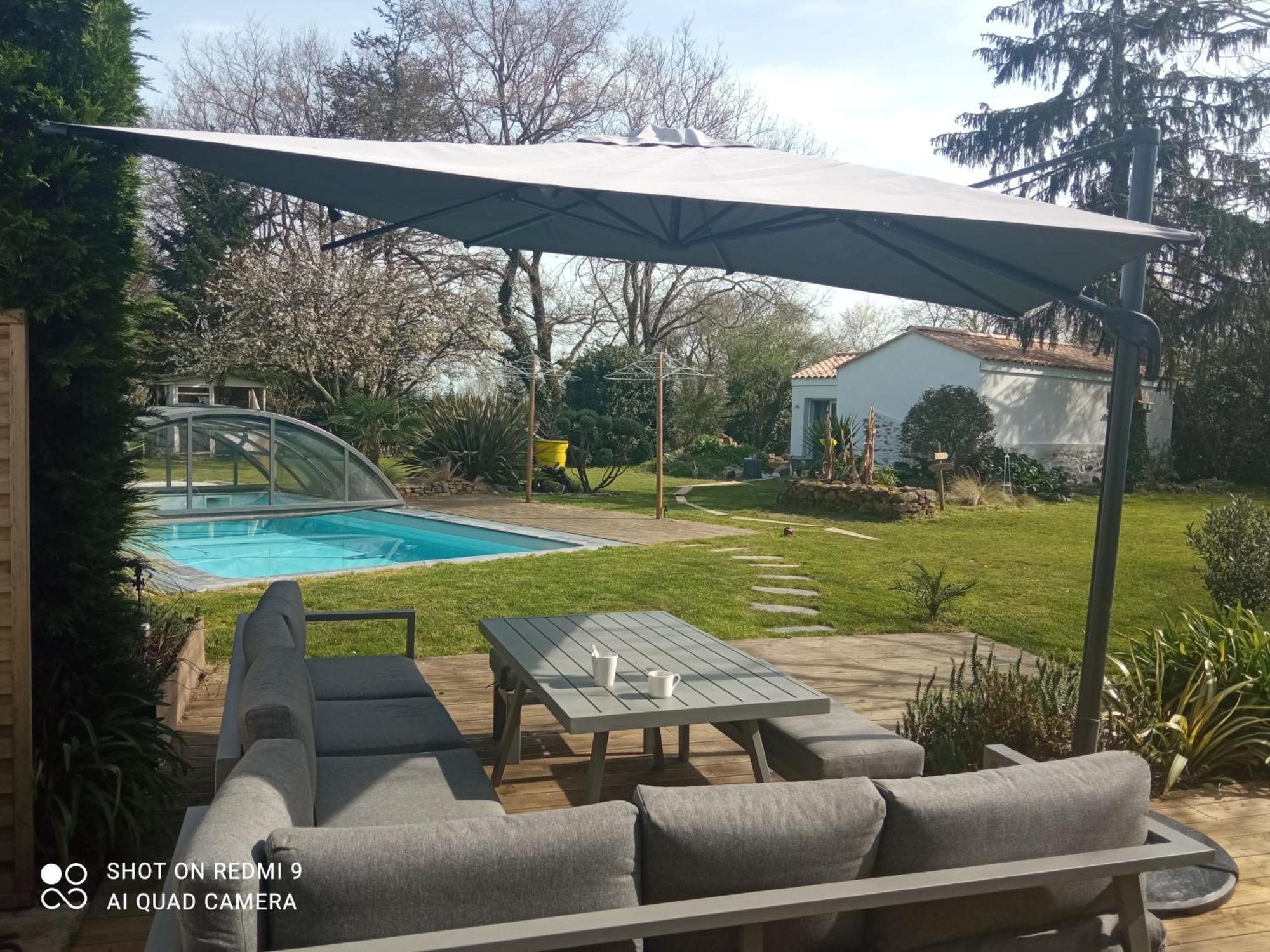 Mas Des Vignes Piscine Chauffee Bed and Breakfast Le Champ-Saint-Pere Buitenkant foto